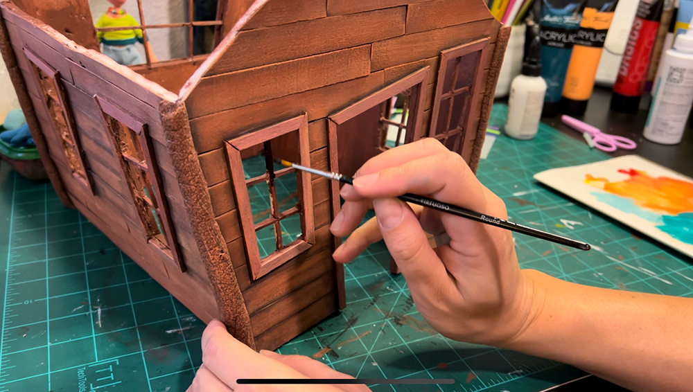 Behind-the-scenes: miniature set construction